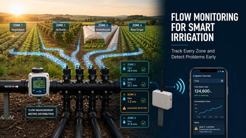Flow Monitoring for Smart Irrigation
